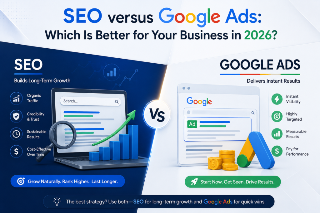 SEO vs Google Ads: Which Is Better for Your Business in 2026?